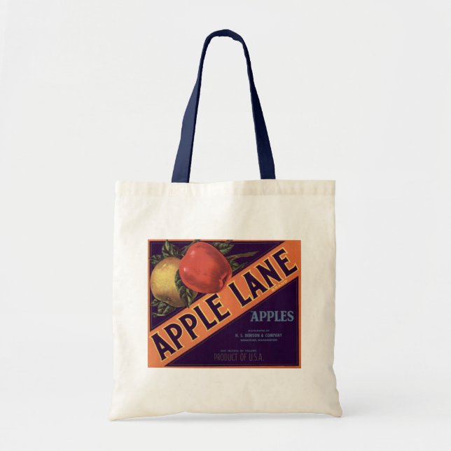 Tote Bag Label Crate d'Apple Lane (Devant)