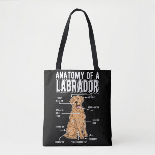 Tote Bag Labrador Anatomie Funny Chien