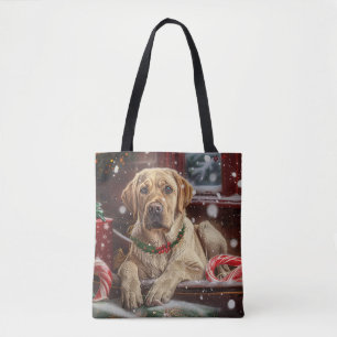 Tote Bag Labrador de Noël Festif