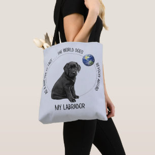 Tote Bag Labrador Lover Black Lab Cupe Puppy Labrador