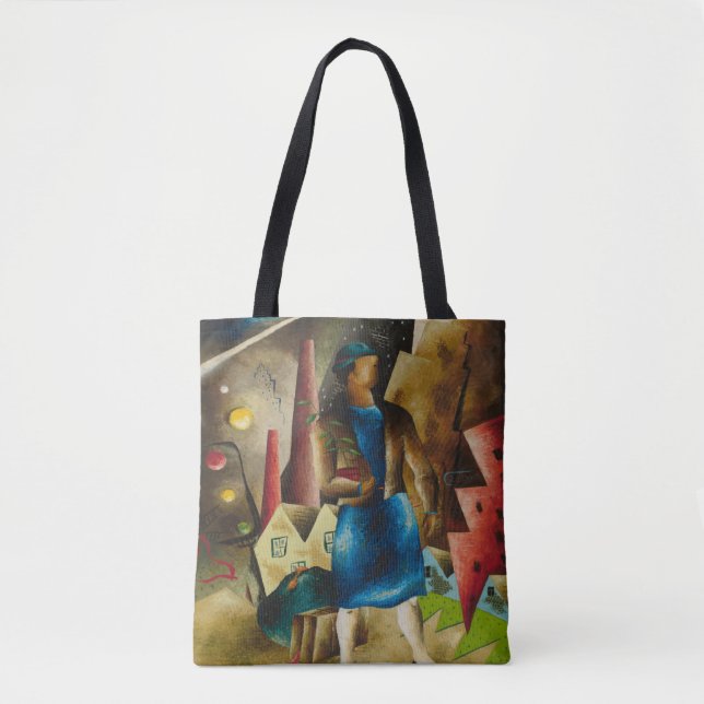 Tote Bag L'Abstraite d'expulsion d'Eldzier Cortor (Devant)