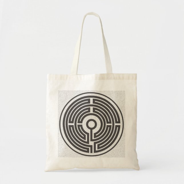 Tote Bag labyrinthe médiéval petit (Devant)
