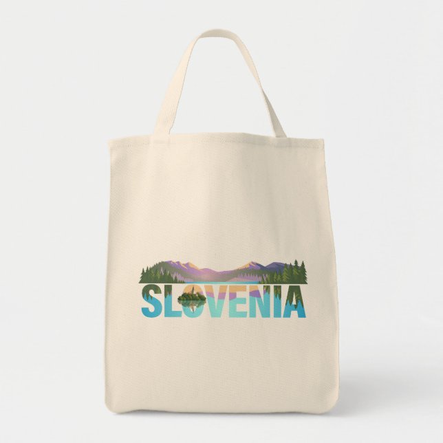 Tote Bag Lac Bled Slovénie Europe (Devant)