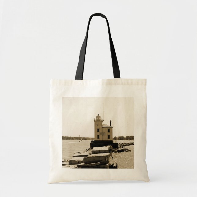 Tote Bag Lac Erie Lighthouse (Devant)
