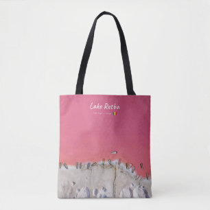 Tote Bag Lac Retba, Sénégal - Bateaux du lac rose