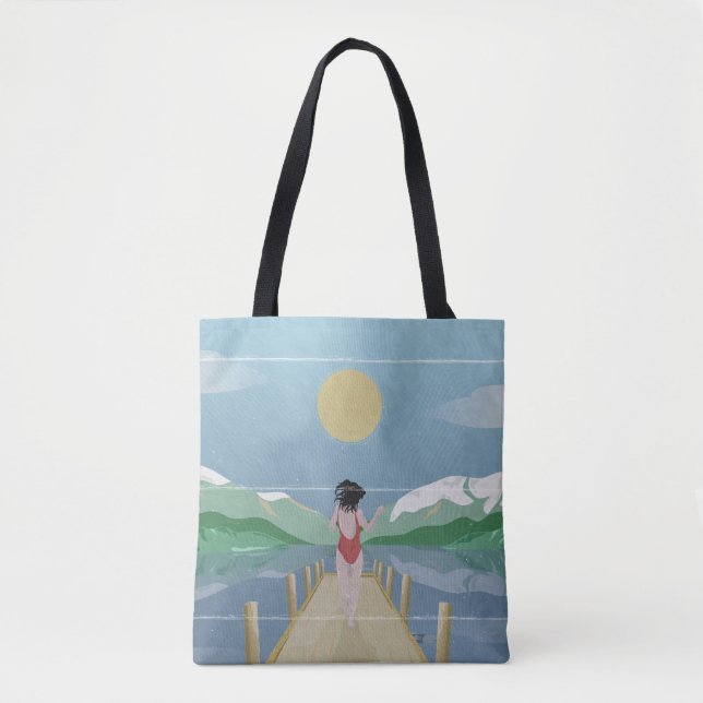 Tote Bag Lac Rotoiti Nouvelle-Zélande (Devant)