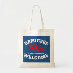 Tote Bag L'accueil de réfugiés amènent vos familles