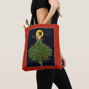 TOTE BAG LADAL AVEC NOËL CADEAUX ART DÉCO BEAUTÉ MODE