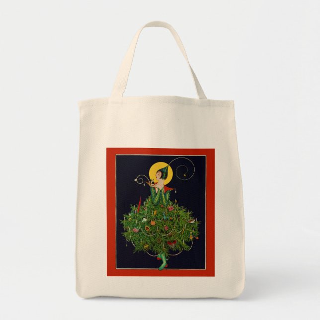 TOTE BAG LADAL AVEC NOËL CADEAUX ART DÉCO BEAUTÉ MODE (Devant)