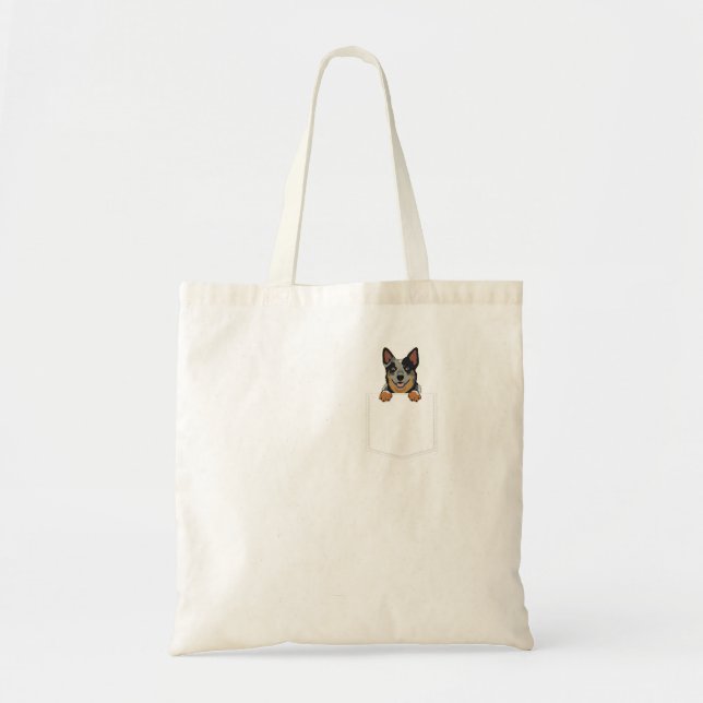 Tote Bag L'Adorable Petit Chien De Combat Australien Dans L (Devant)