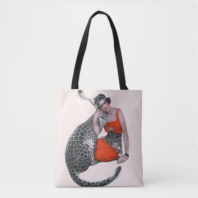 Tote Bag Lady et Leopard (Devant)