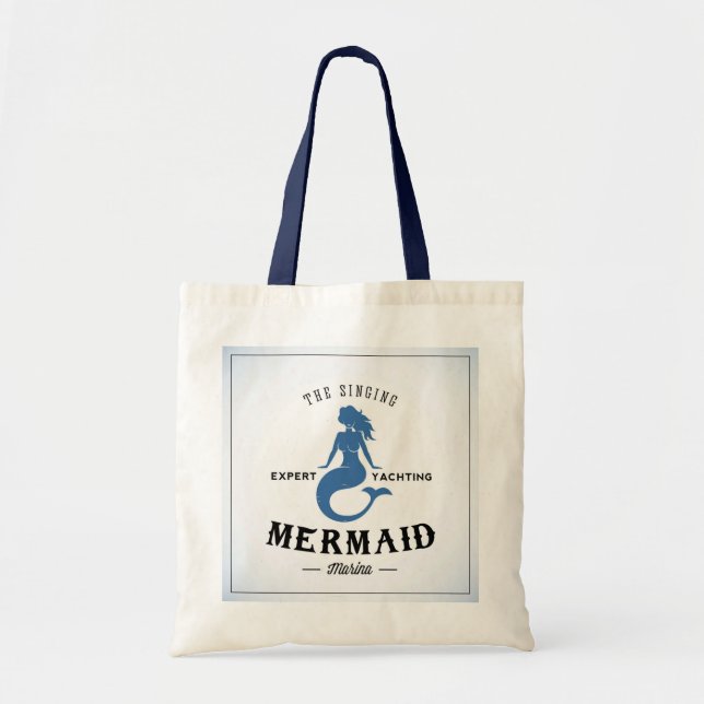 Tote Bag L'affiche de sirène de chant (Devant)