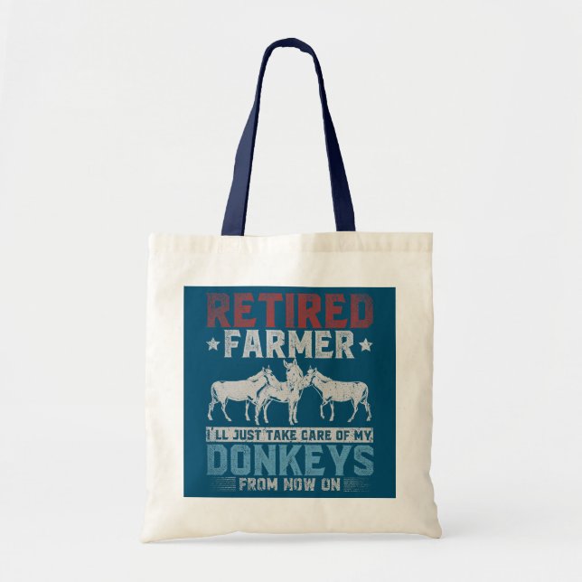 Tote Bag L'Agriculteur Retraité Va Juste Prendre Soin De Me (Devant)