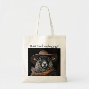 Tote Bag Laine de mouton à visage noir Casquette & Écharpe
