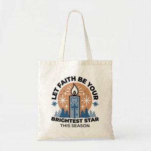 Tote Bag Laisser la foi briller : Thème hiver