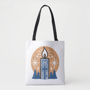 Tote Bag Laisser la foi briller : Thème hiver