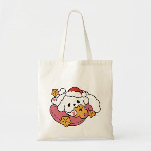 Tote Bag Laisser la joie des fêtes - Noël de chien mignon