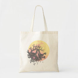 Tote Bag Laisser La Lune Guide, Loup sur la Lune et Lettré 