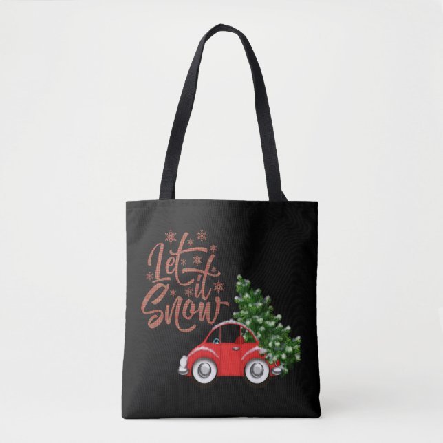 Tote Bag Laisser neiger | Bug de coléoptère | Arbre à pin à (Devant)