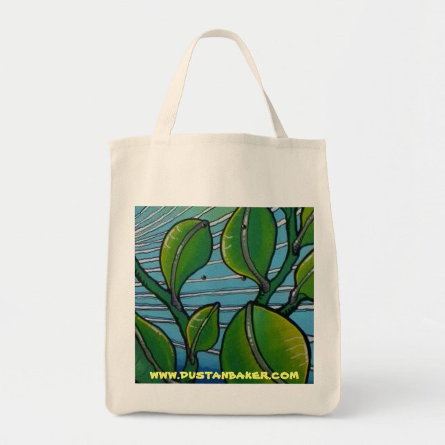 Tote Bag Laissez la copie sur l'épicerie organique (Devant)