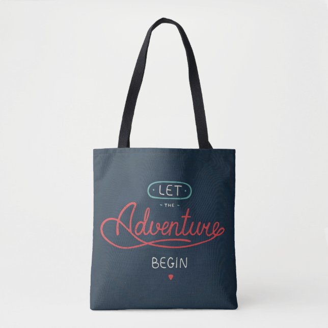 Tote Bag Laissez l'aventure commencer (Devant)