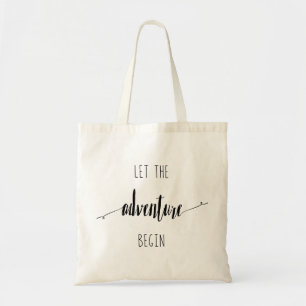 Tote Bag Laissez l'aventure commencer la citation