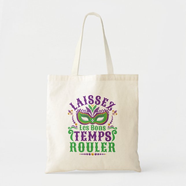 Tote Bag Laissez Les Bons Temps Rouler Mardi Gras (Devant)