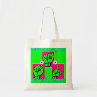 Tote Bag Laissez vos mains être votre voix (1)