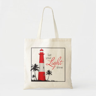 Tote Bag "Laissez votre éclat léger !" Rouge de Fourre-to