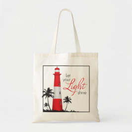 Tote Bag "Laissez votre éclat léger !" Rouge de Fourre-tout