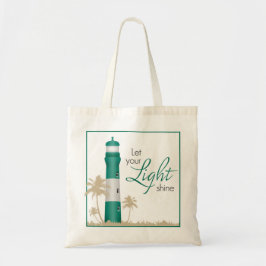 Tote Bag "Laissez votre éclat léger !" Vert de Fourre-tout