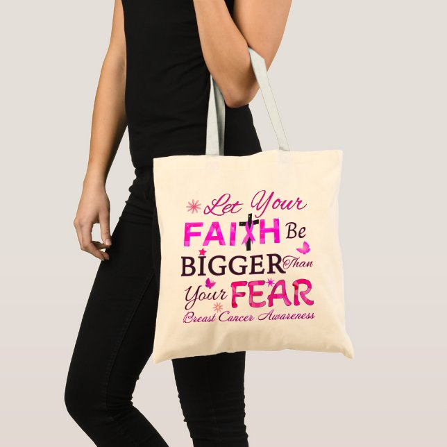 Tote Bag Laissez votre foi être plus grande (Devant (produit))