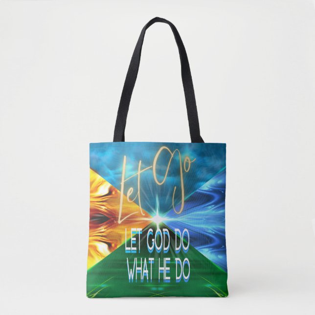 Tote Bag Laissons Dieu Faire Ce Qu'Il Fait (Devant)