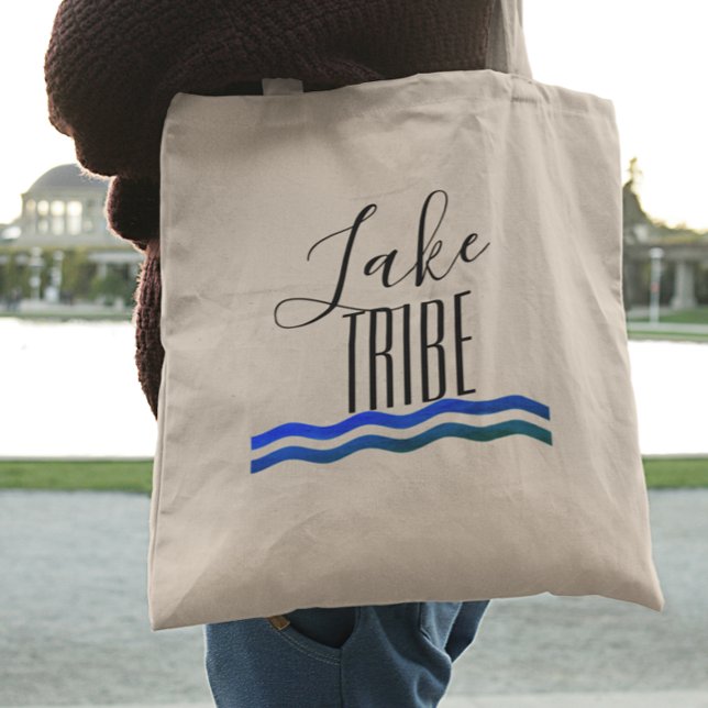 Tote Bag Lake Tribe Girl's Trip Bachelorette Vacation Boat (Créateur téléchargé)