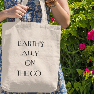 Tote Bag L'allié de la Terre en marche Une vie écologique d