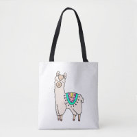lama alpaga de dessin animé souriant et heureux