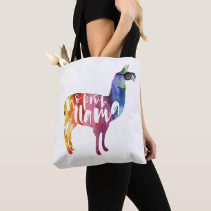 Tote Bag Lama. Aucun Probllama. Aucun Prob-lama.