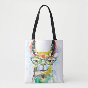 Tote Bag Lama de Je-sais-tout-Pantalon
