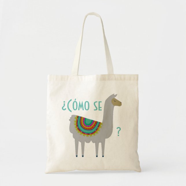 Tote Bag Lama Fourre-tout de Se de Cómo (Devant)