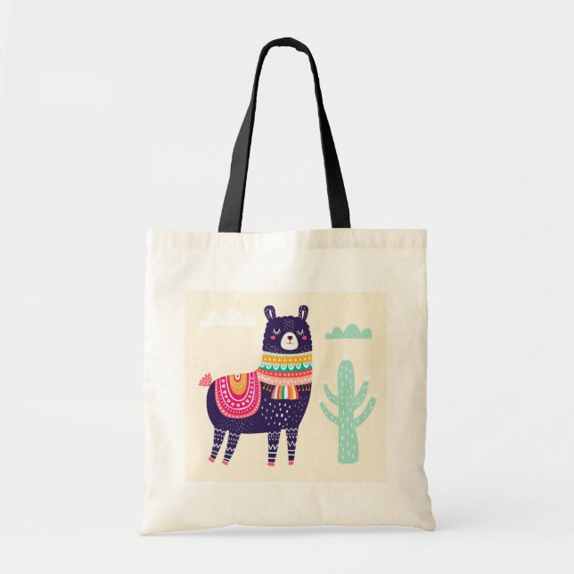 Tote Bag Lama mignon (Devant)