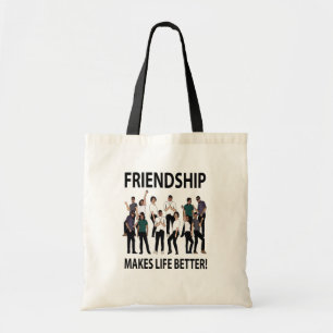 Tote Bag L'amitié rend la vie meilleure Amitié