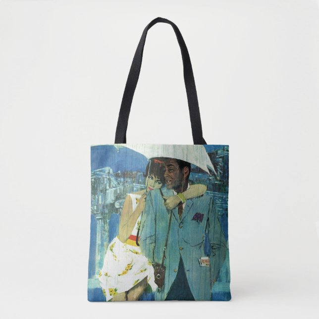 Tote Bag L'amour arrive à Miss Lucas (Devant)