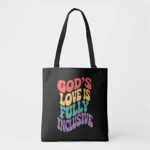 Tote Bag L'amour de Dieu est entièrement inclusif chrétien 