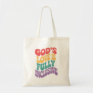 Tote Bag L'amour de Dieu est entièrement inclusif chrétien 