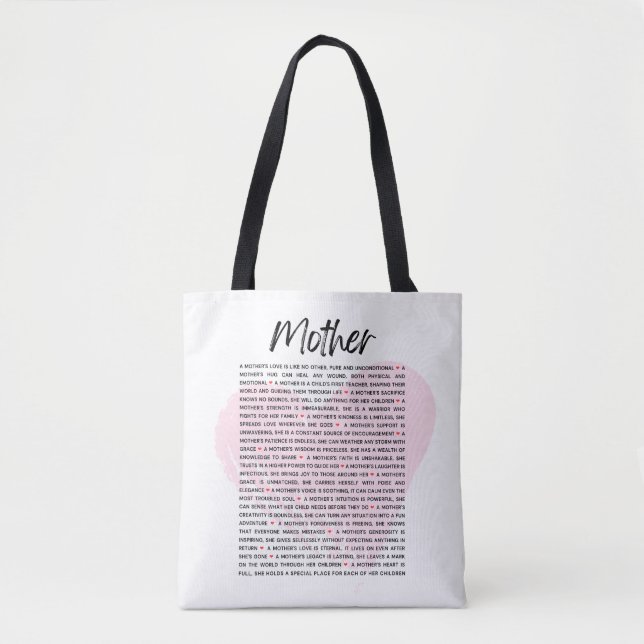 Tote Bag L'amour de la mère | Cadeau de la fête des mères | (Devant)