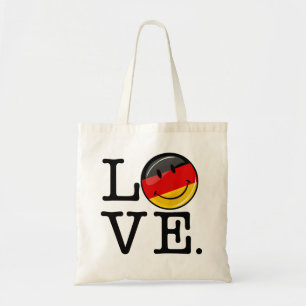 Tote Bag L'Amour De L'Allemagne Drapeau Souriant