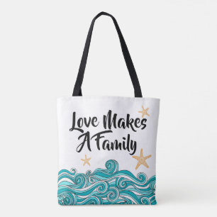 Tote Bag L'amour fait une adoption de famille - histoire