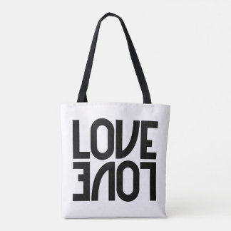 Tote Bag L'amour reflété Monochrome