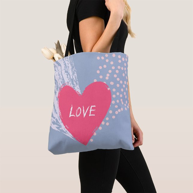 Tote Bag L'amour sur un coeur (Créateur téléchargé)