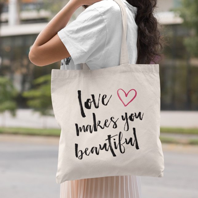 Tote Bag L'Amour Vous Rend Beau (Créateur téléchargé)